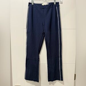 Kerri Rosenthal‎ Women’s Alexa Navy Straight Leg Pants with White Trim Sz Small